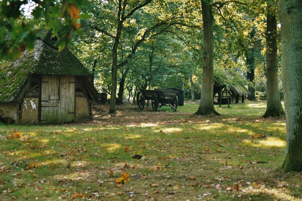 Außengelände Museum, Blick auf Schafstall, Foto: Flecken Ottersberg