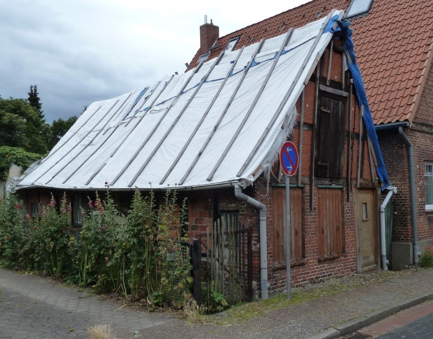 Das Haus Luhestraße 19 vor Beginn der Restaurierung