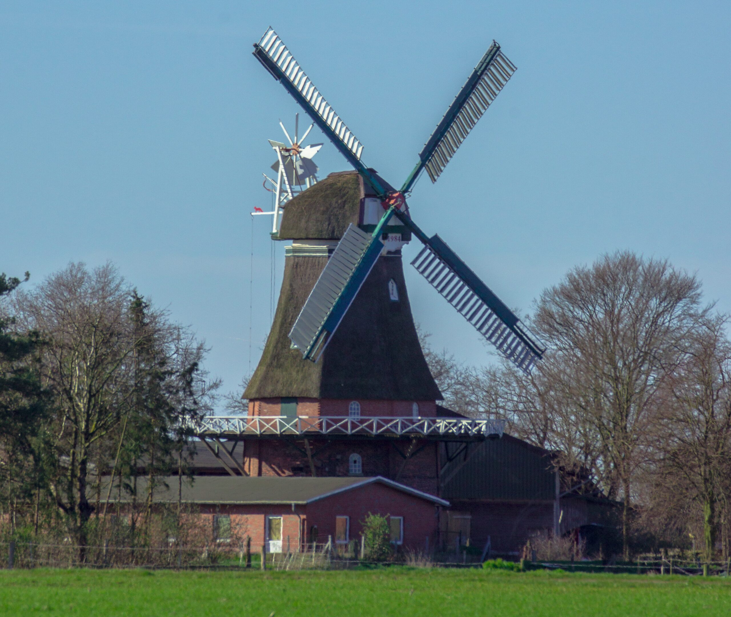 Die Gallerieholländer-Windmühle in Lintig (2020)
