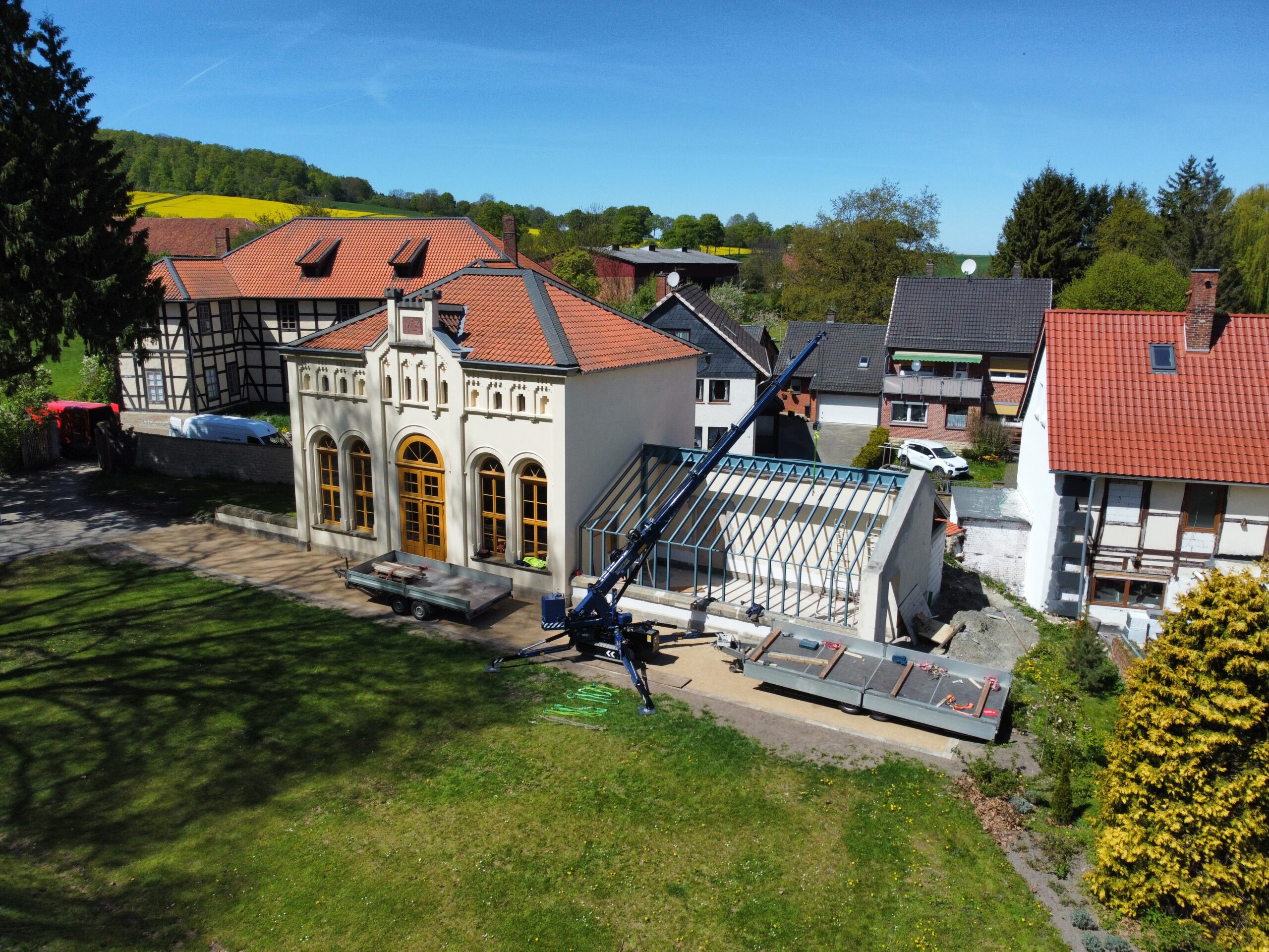 Montage der Stahlkonstruktion 2026, Foto: Volker Gehring