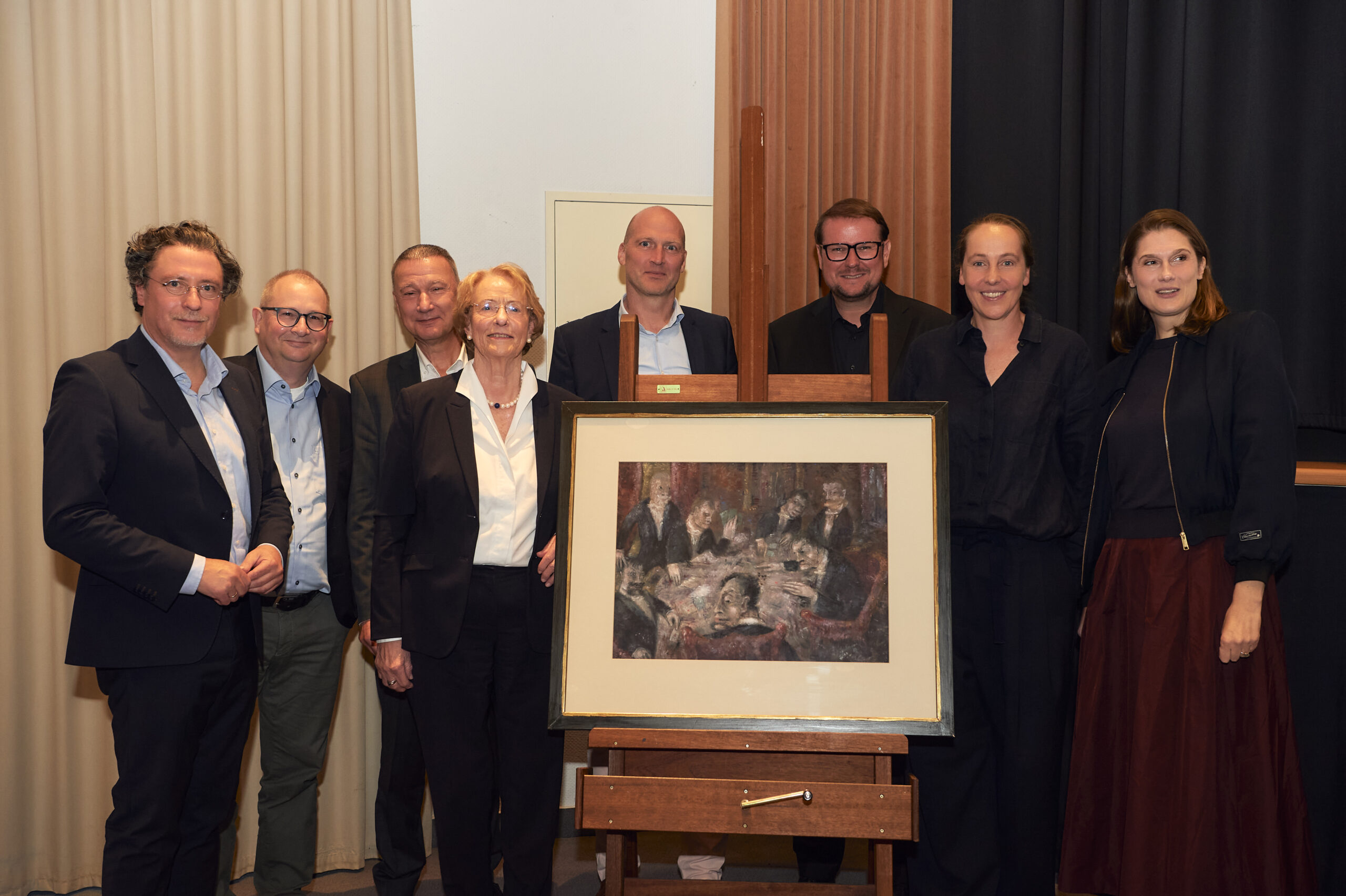 Dr. Johannes Janssen bei der Ausstellungseröffnung REBELLINNEN und Übergabe Schenkung Gleichmann